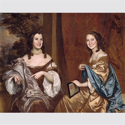 Custom Royal Portrait of Capel Sisters Mary and Elizabeth from Photos,by myDaVinci - myDaVinci